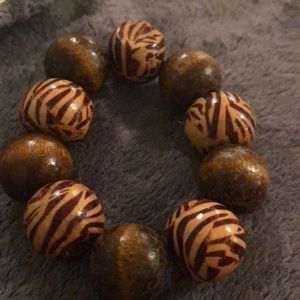 Wood stretch bracelet